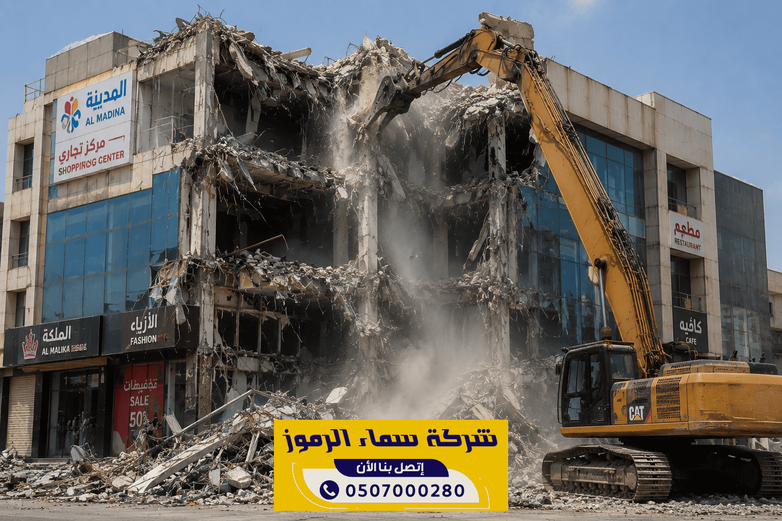 مقاول هدم مباني تجارية بالرياض | 0507000280