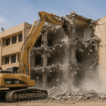 مقاول هدم مدارس ومباني حكومية | تنفيذ الازالة وفق متطلبات المشروع